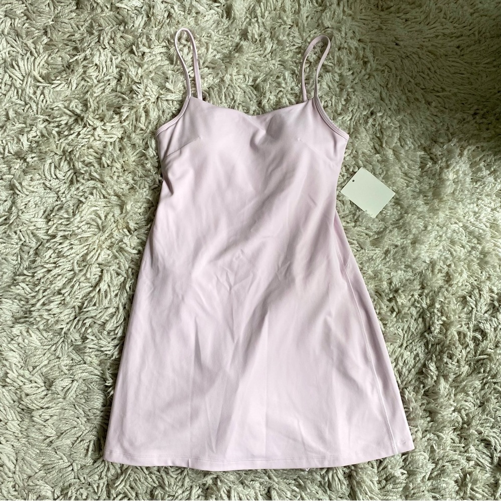 NWT Lululemon Align Cami Strap Dress - Size 8, Pink Organza